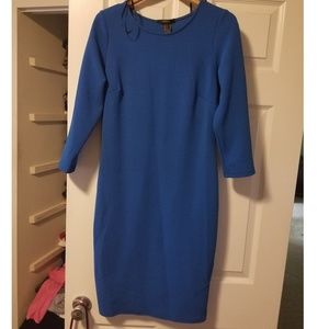 Blue body con dress.